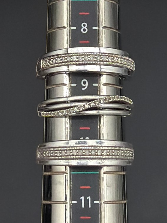 Three Sterling Silver 925 Rings