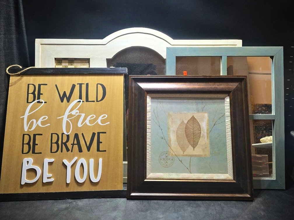 Framed Mirror, Art And Wall Décor Assortment, 4pc