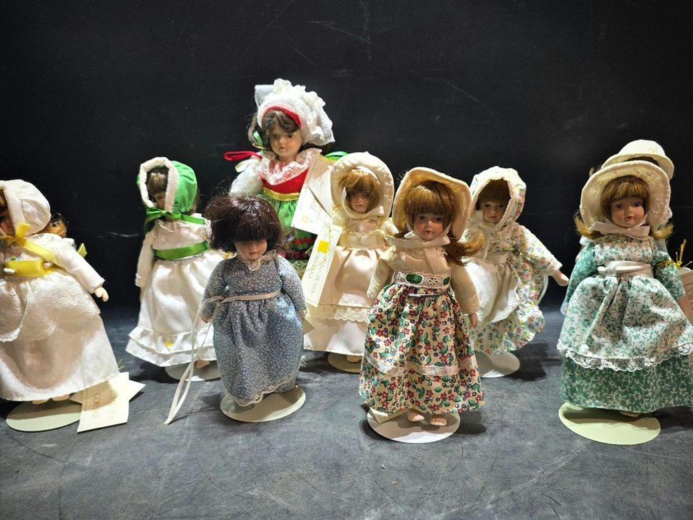 Gorham Doll of the Month Porcelain Dolls Group