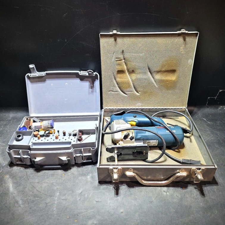 Bosch Jigsaw and Dremel Rotary Tool Set