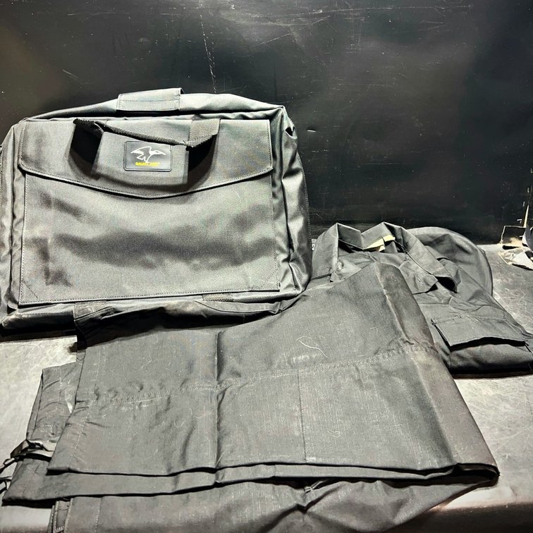 USGI Black BDU Uniform XX-Large with Carry Bag