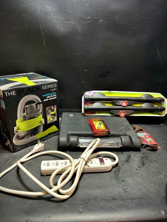 Tool Lot: Black+Decker Drill Kit, Auto Vacuum, More