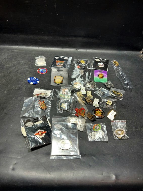 Harley-Davidson Pins, Chips & Collectibles