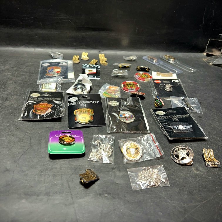 Harley-Davidson Pins & Patch Collection, 20+ Pieces