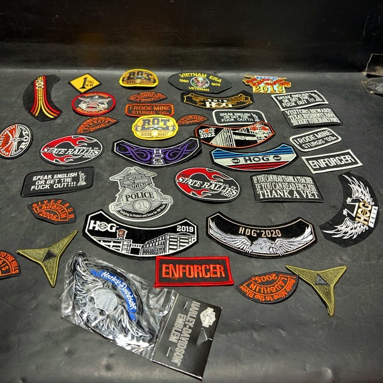 Motorcycle Rally and Club Patch Collection