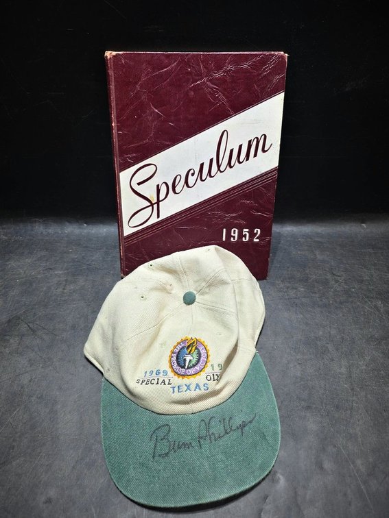 1952 Speculum Yearbook & 1969 Texas Cap