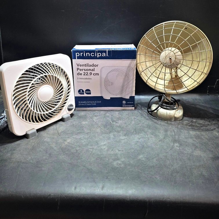 Principal Box Fan & Focalipse Table Heater
