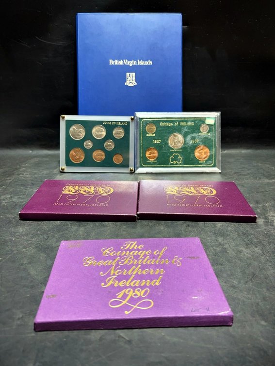 Great Britain & Ireland Proof Coin Sets, 1970-1987