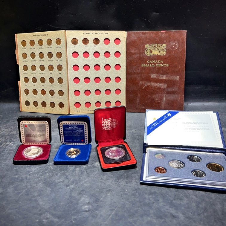 Canadian Coin Albums, Proofs, and Sets Assortment