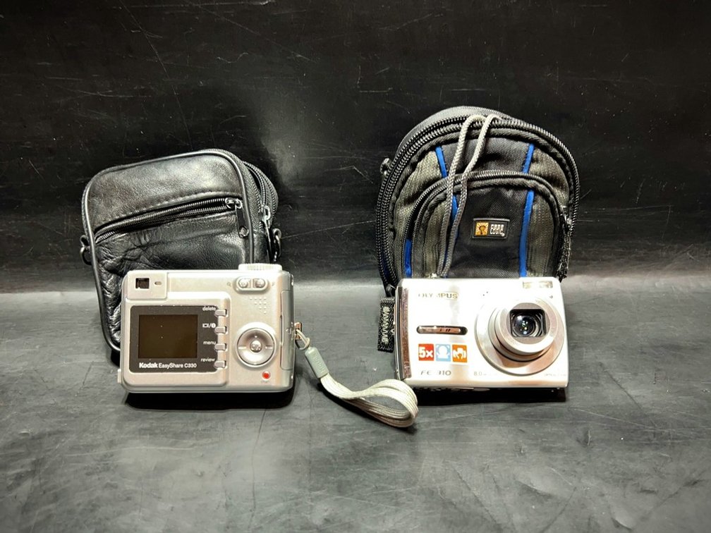 Kodak C330 & Olympus FE-310 Cameras with Cases