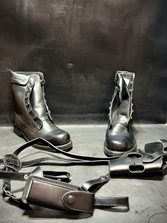 Cove Shoe Co. Boots and Leather Shoulder Holster