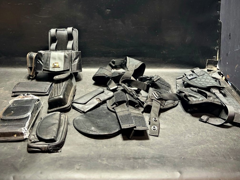 Black Tactical Holsters and Pouches