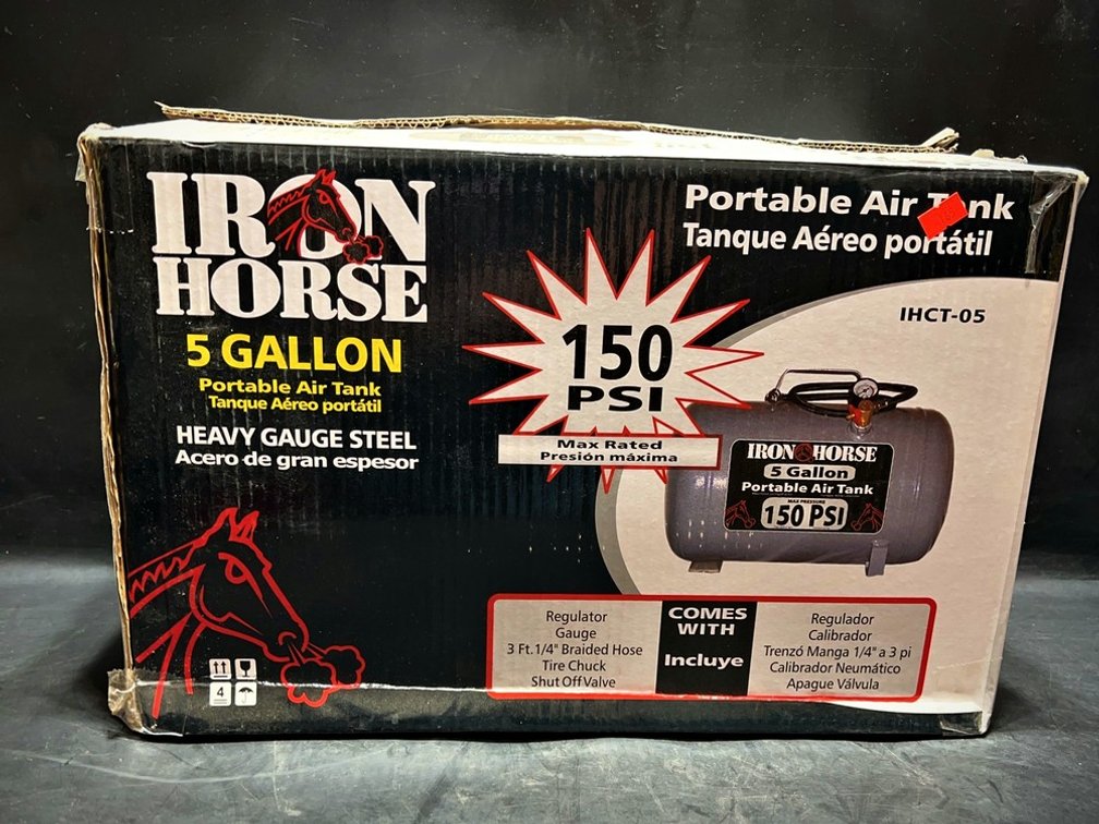 Iron Horse 5 Gallon Portable Air Tank 150 PSI