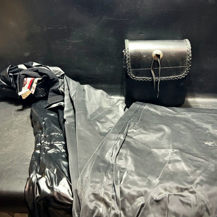 FirstGear 2XL Clutch Rain Suit & Leather Bag