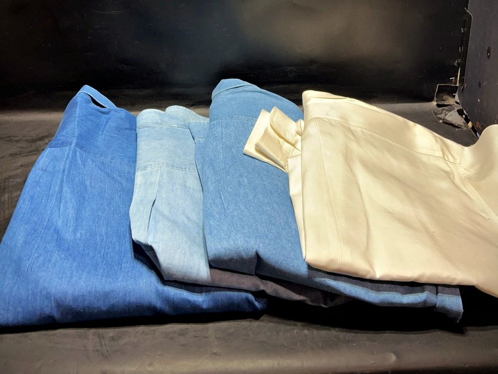 4 Cotton Button-Up Shirts, XL–XXL