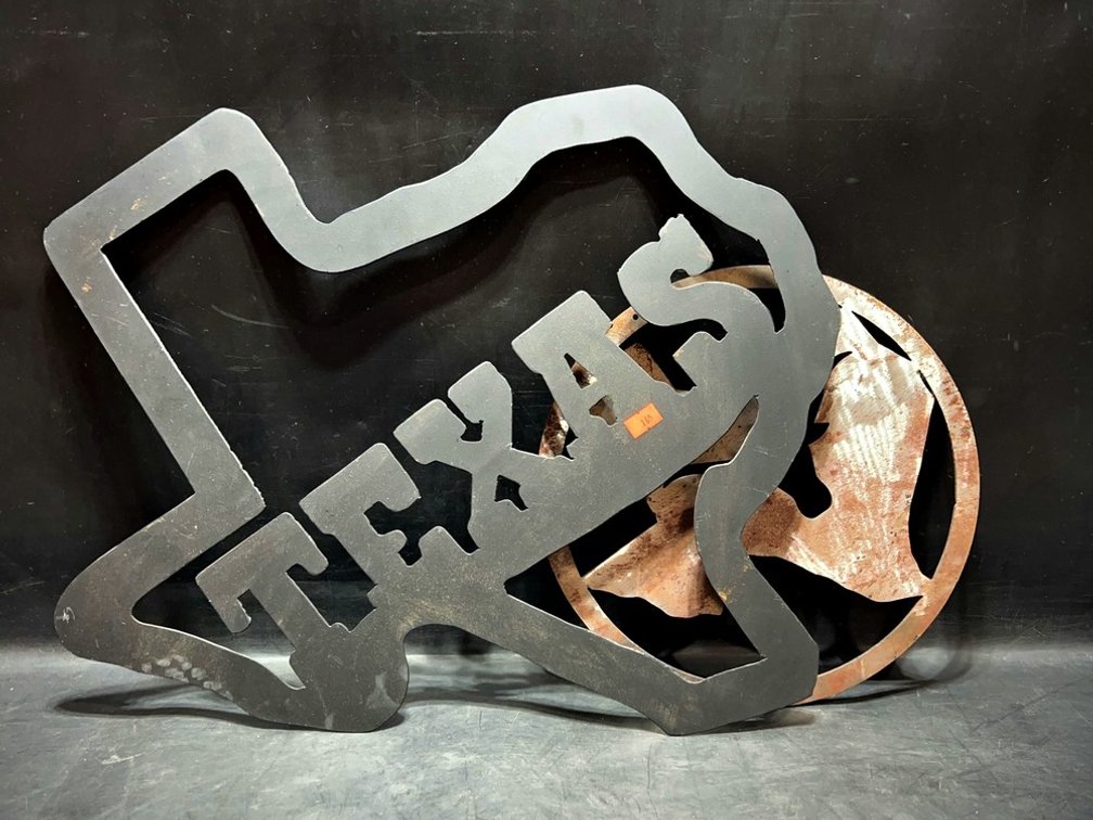 Texas Steel Silhouette Wall Art Signs