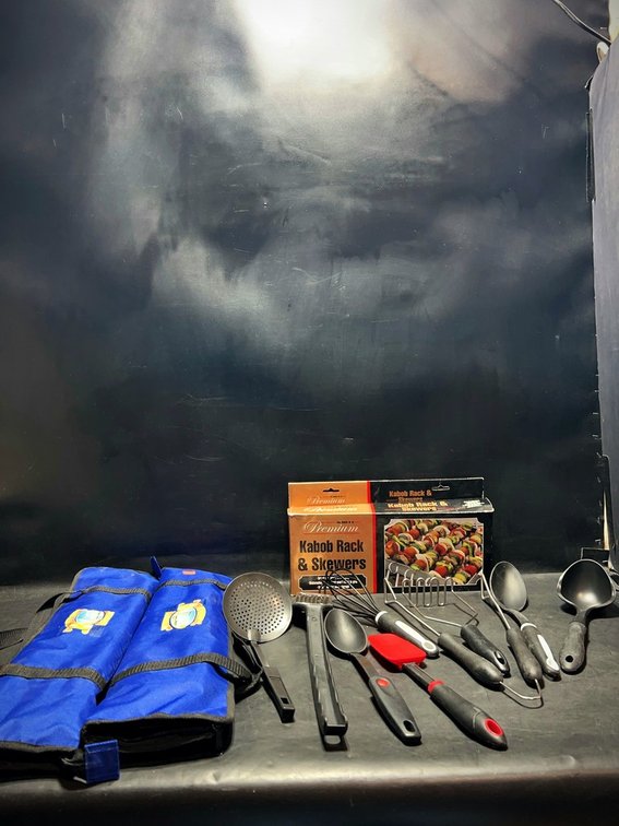 Grill Tools Set, Kabob Rack, Skewers & Cases
