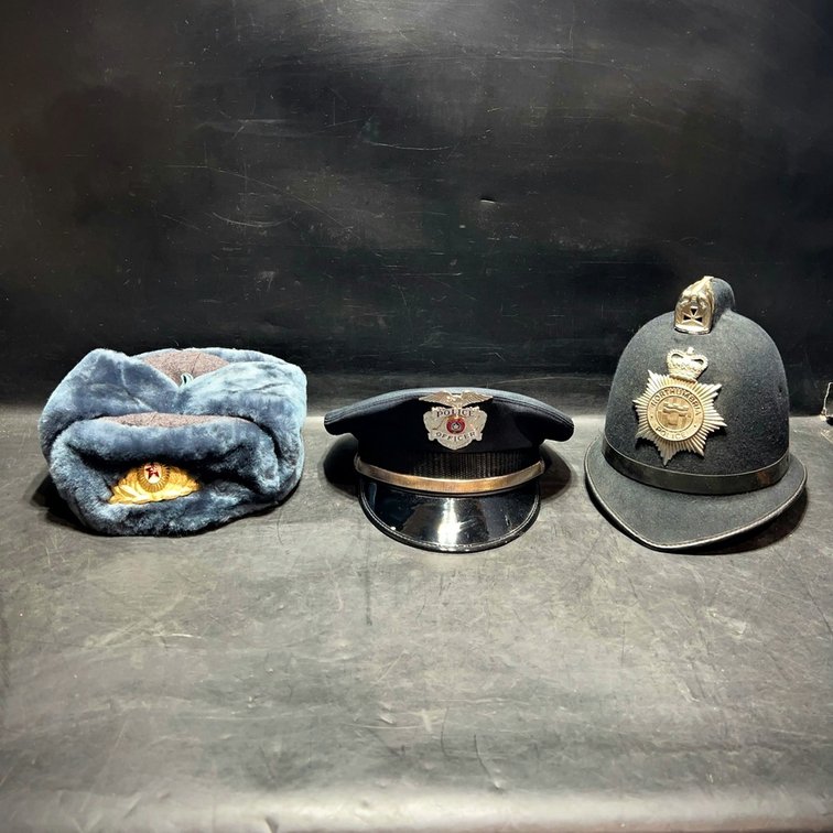 3 International Police and Military Hats