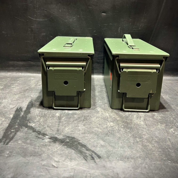 Green Steel Military Ammo Cans with Lids