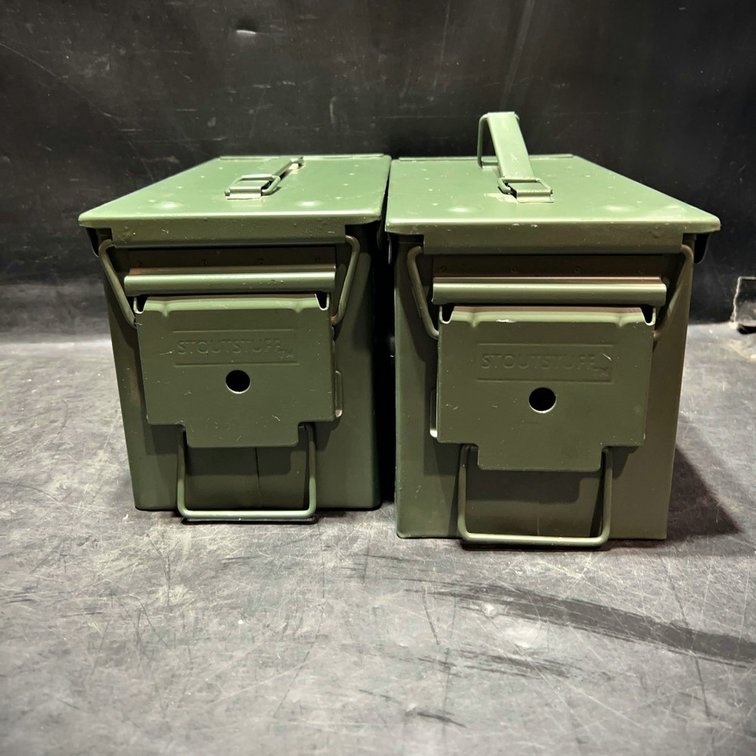 Green Metal Ammunition Boxes