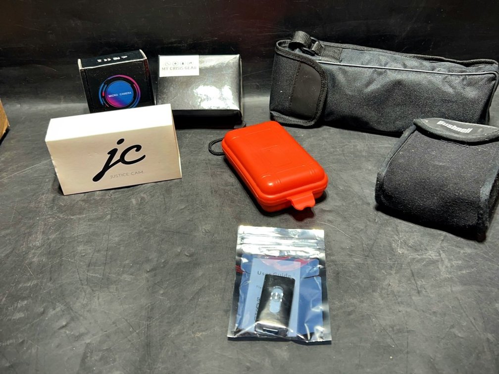 Survival Kit, Mini Cameras & Night Vision Scope Lot