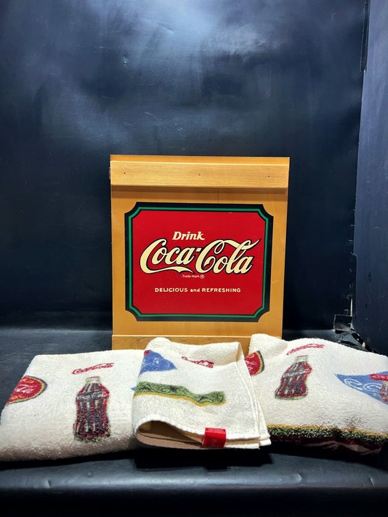Coca-Cola Wood Display Case With Collectibles