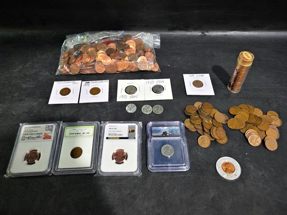 US Cent Collection 1902-2025 in Holders & Bulk