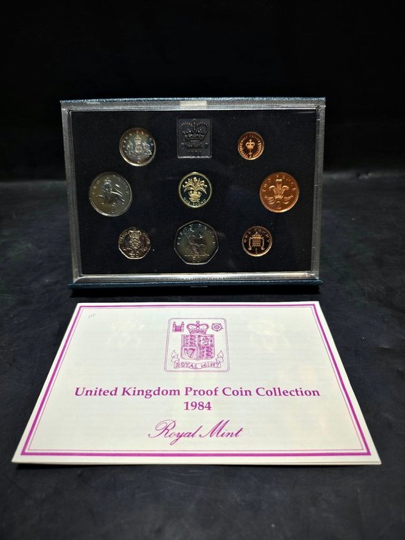 1984 UK Proof Coin Collection Royal Mint Set