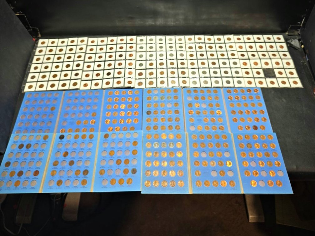 Large Lincoln Wheat Cent Collection 1928-1962