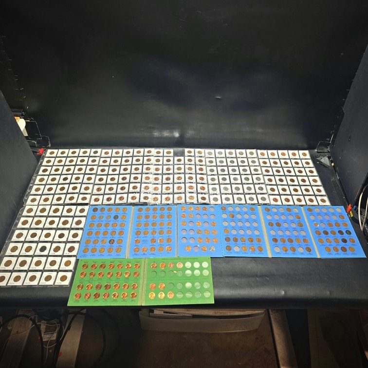 Large Lincoln Cent Collection in Holders & Albums