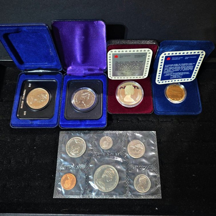 Canada Cased Silver & Proof Coins 6pc Set