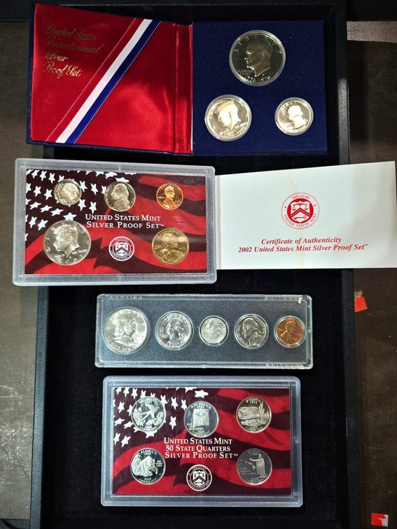 US Mint Silver Proof Sets and Bicentennial Set