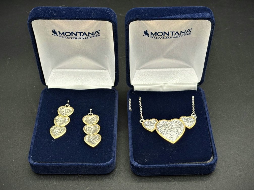 Montana Silversmiths Heart Jewelry Set