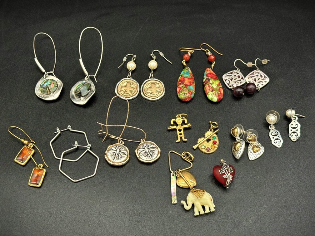 Fashion Dangle and Stud Earrings Lot