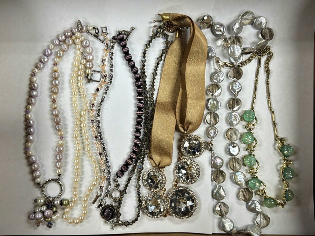 Costume Necklaces Pearl Crystal Bead