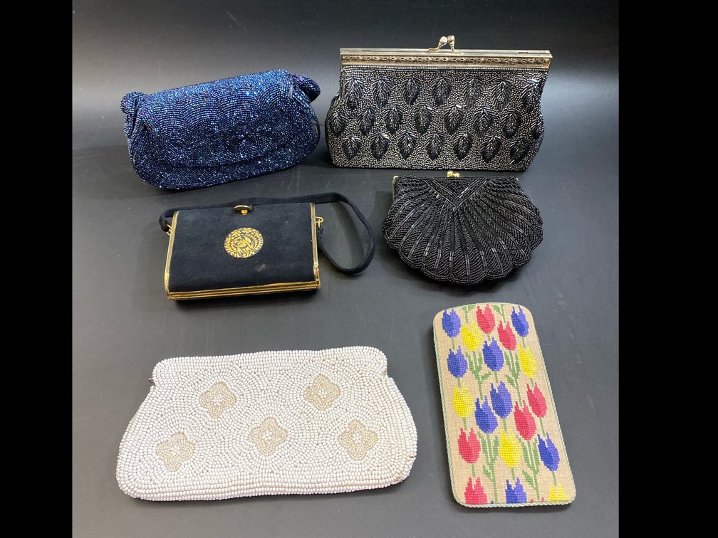 Handbags & Clutches Damascene and Beadwork Vintage