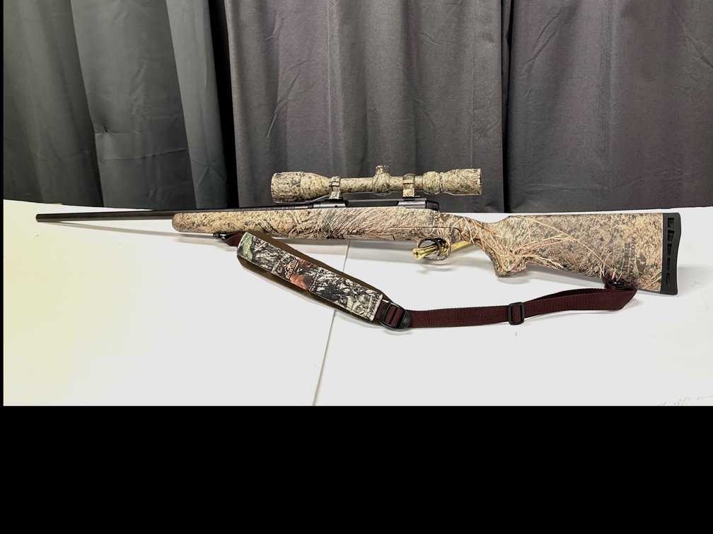Savage Axis 223 Rem rifle with Bushnell 4x-12x40 scope 
