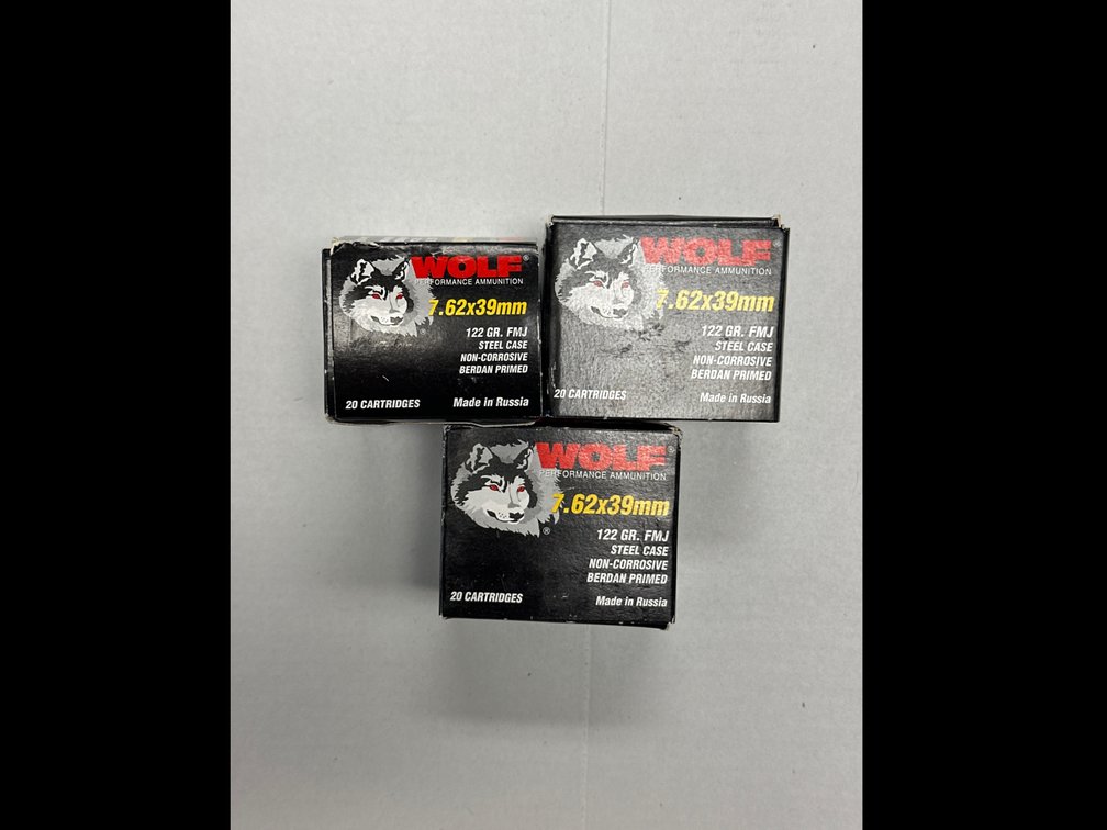 Wolf 7.62X 39 Steel Case 60 rounds