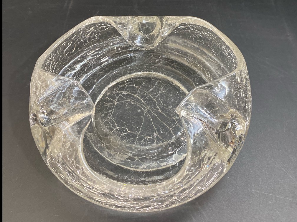 Viking crackle ashtray 