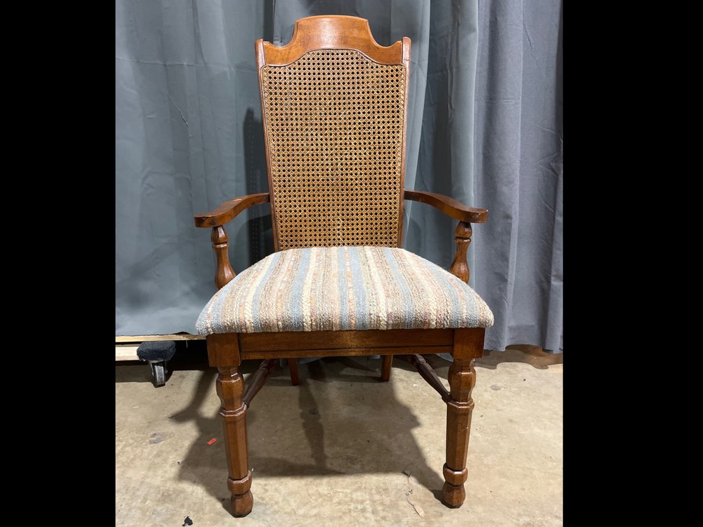 Cane back chairs 21”x18”x40”