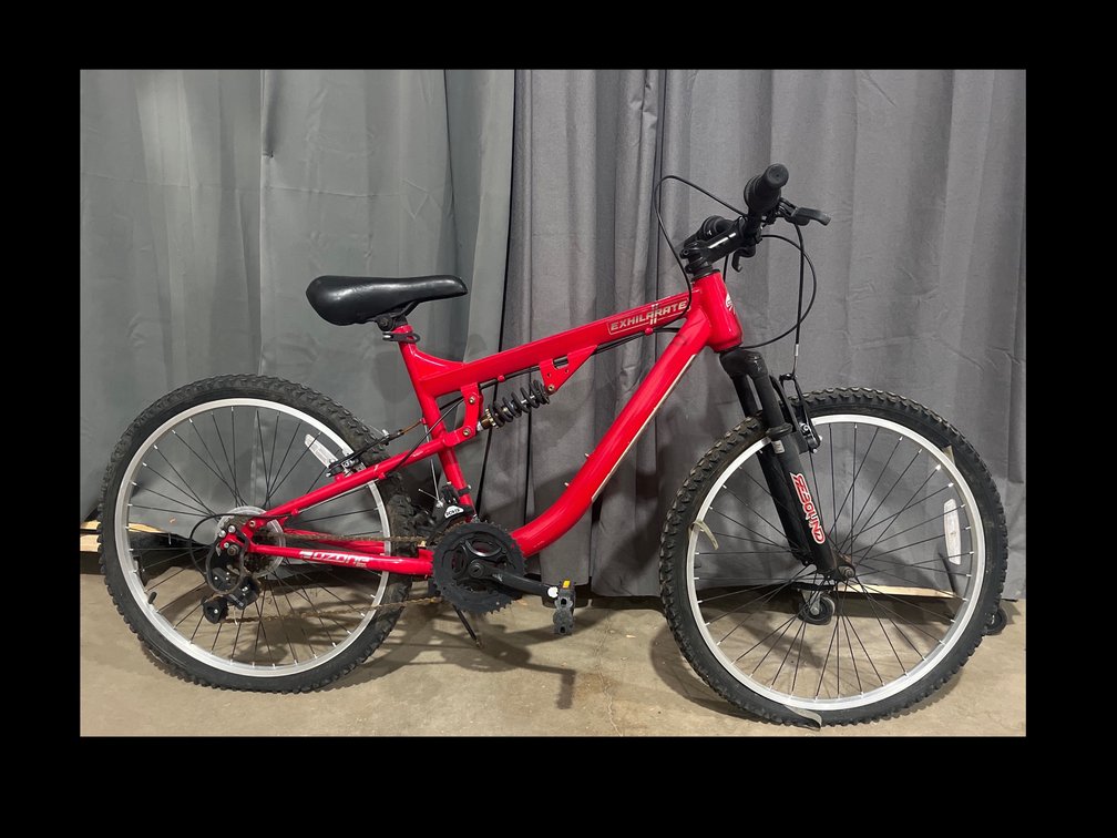 Ozone 500 exhilarate 24" mountain bike Red
