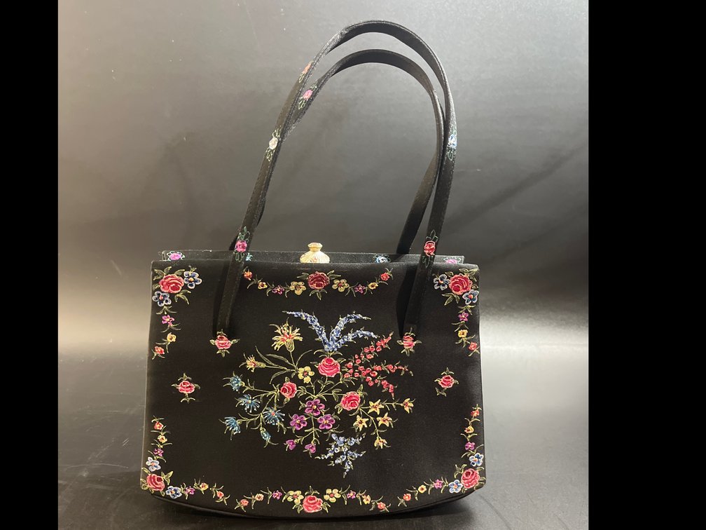 Waldy Clutch Bag Hand Painted 