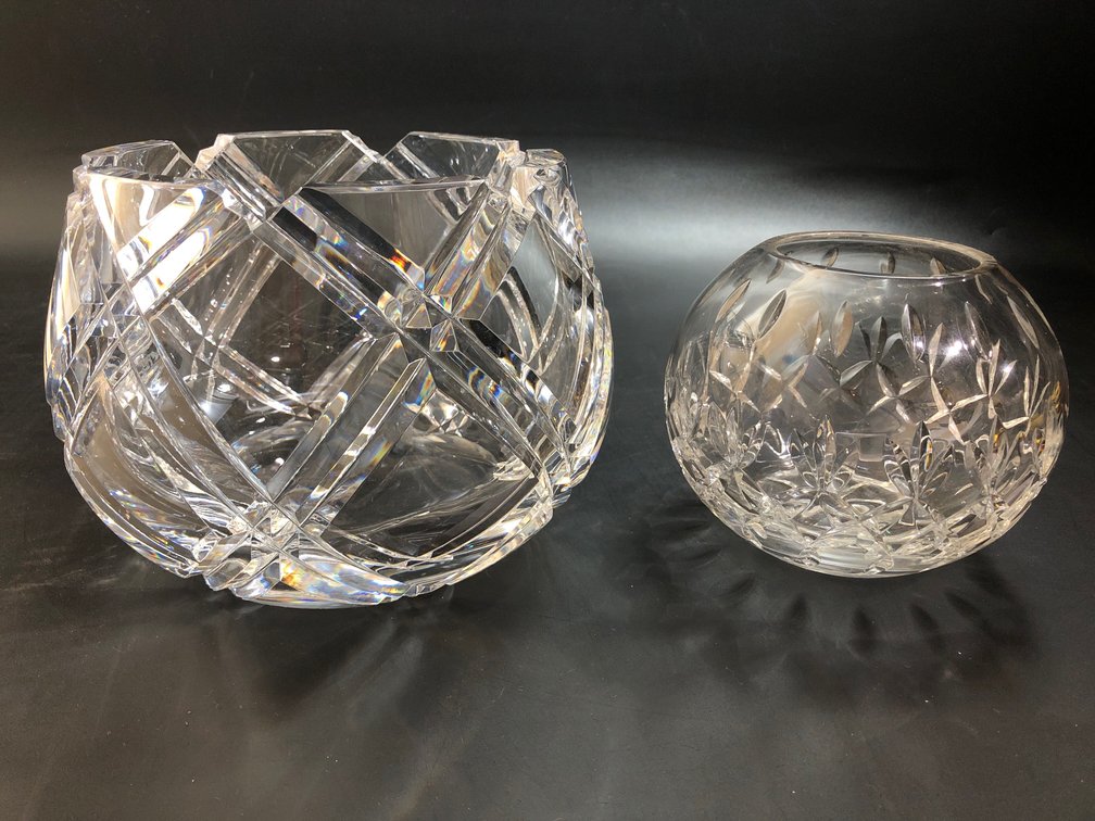 Vintage Orrefors Cut Crystal Bowl, with Crystal bowl