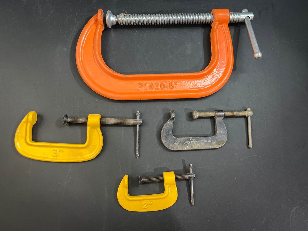 C Clamps, 6”, 3”, & 2”