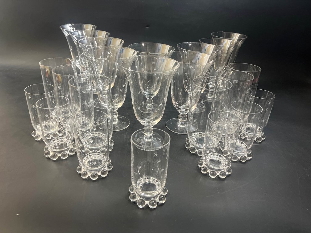 Imperial glass starlight pattern glasses