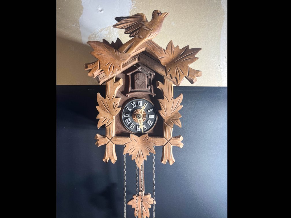 Vintage wooden German cuckoo clock 