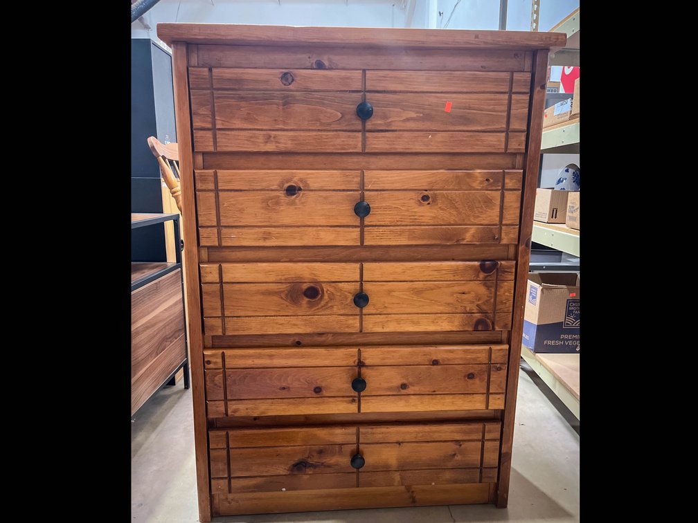 Wooden chest 35”x18”x48”