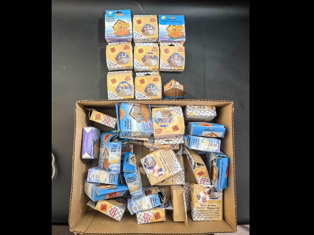 Collection of hand painted magnets full box 
