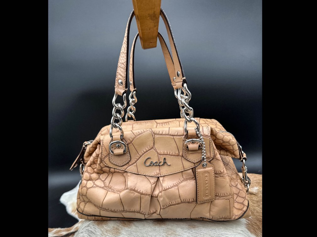 Leather Coach Purse Full Grain Cowhide 