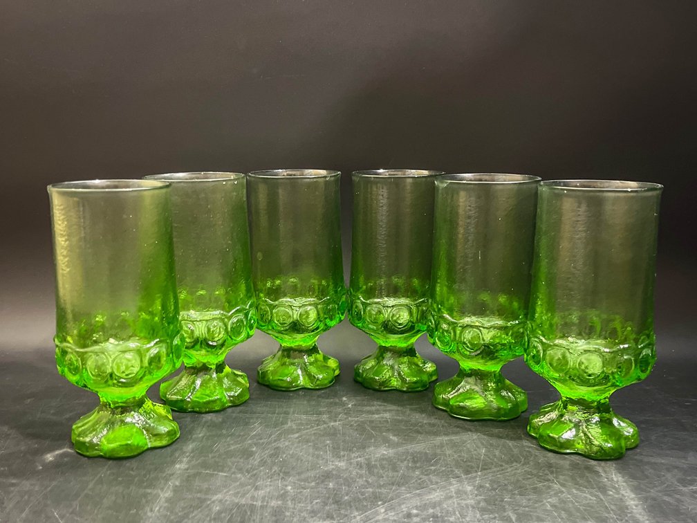 Franciscan Madeira Apple Green Juice glasses 